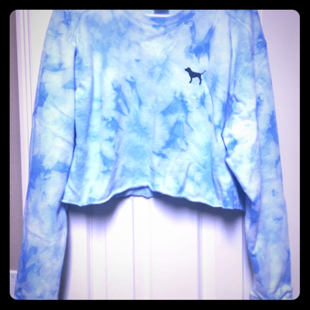 Tye dye cropped sweater